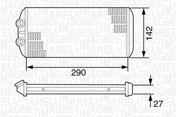 MAGNETI MARELLI Lämmityslaitteen kenno 350218306000